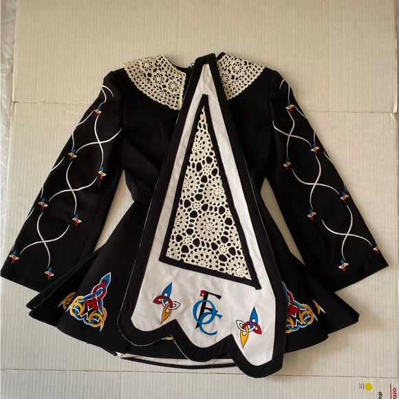 Irish Step Dance Costume with Cape Piece Custom Design Size XS - Picture 13 of 16